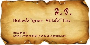 Hutvágner Vitális névjegykártya